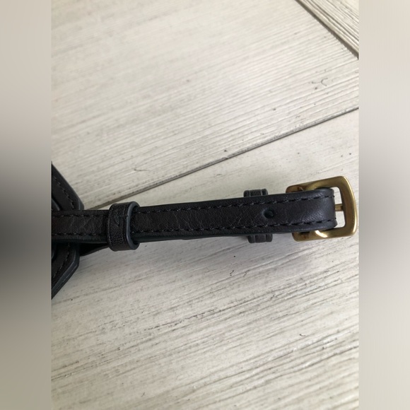 Coach black leather luggage tag - Picture 5 of 6